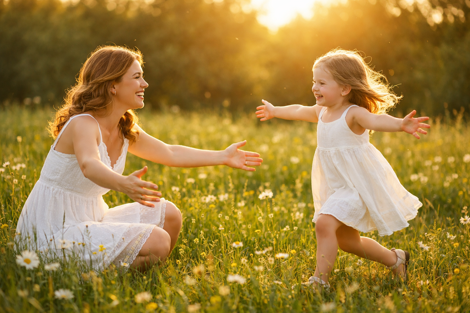 Dis mekanda gunes isiginda aile ve cocuk fotograf cekimi